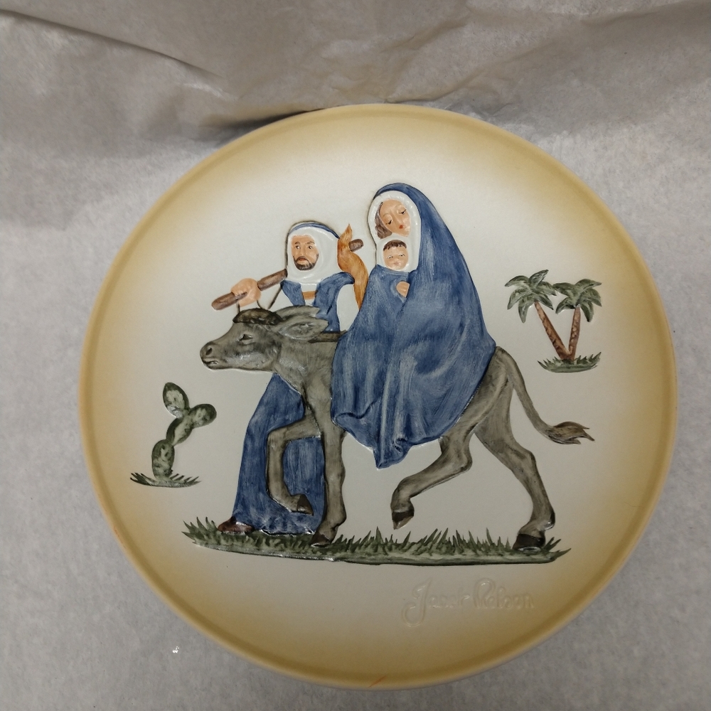Flight into Egypt Plate